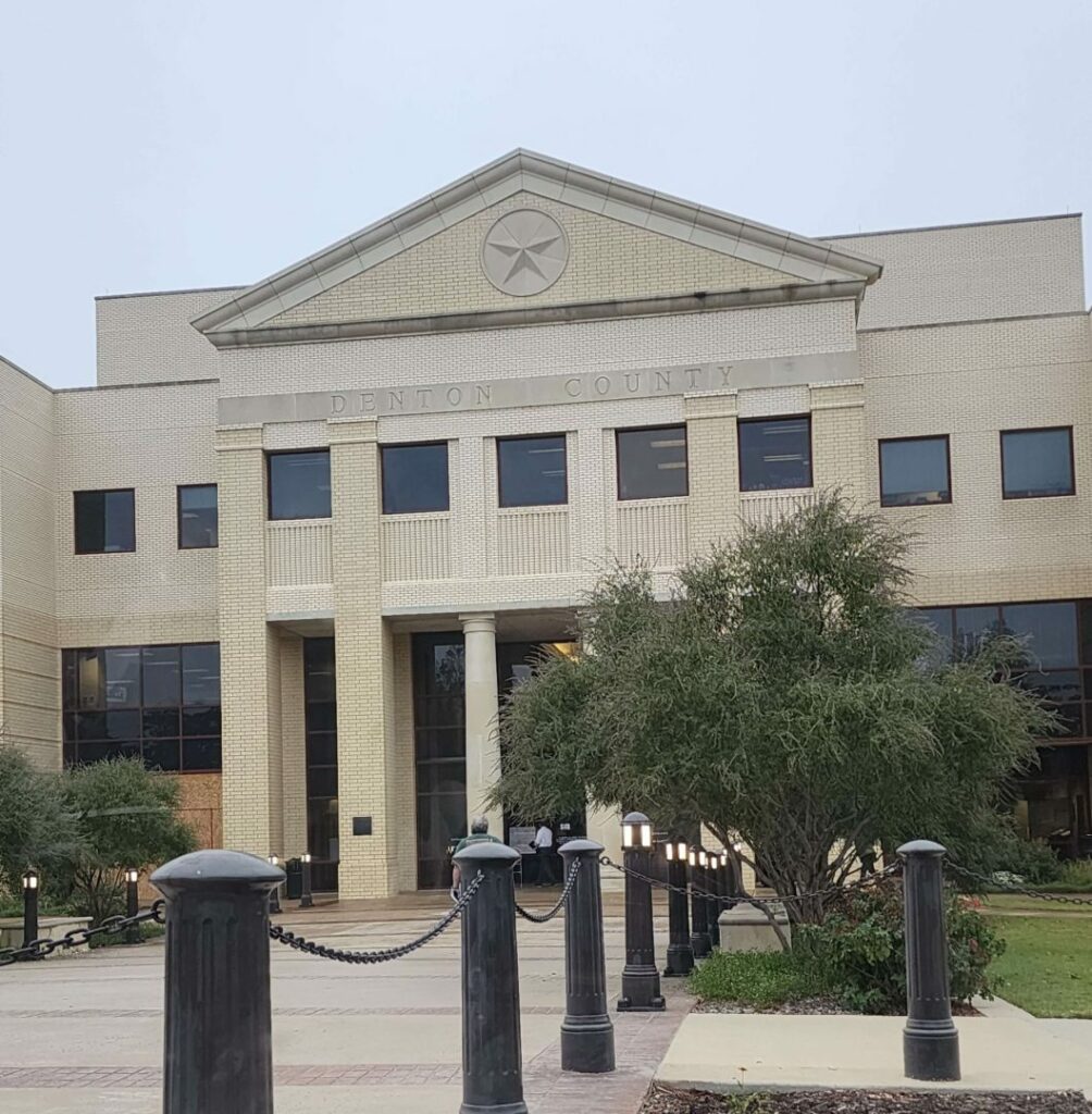 Exterior of Denton County Courthouse